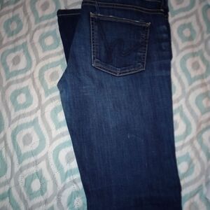 Citizens Of Humanity Dark Blue Straight Leg Jeans